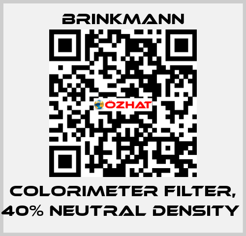 COLORIMETER FILTER, 40% NEUTRAL DENSITY  Brinkmann