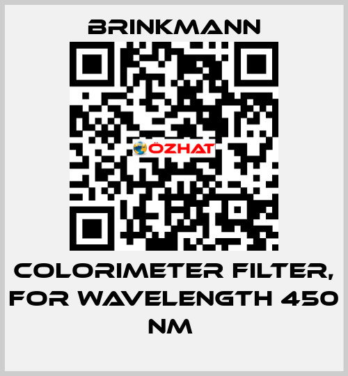 COLORIMETER FILTER, FOR WAVELENGTH 450 NM  Brinkmann
