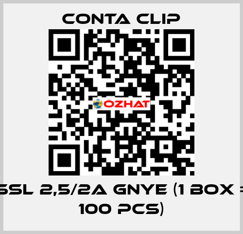 SSL 2,5/2A GNYE (1 box = 100 pcs) Conta Clip