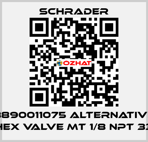 3890011075 alternative HEX VALVE MT 1/8 NPT 33 Schrader