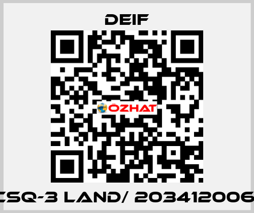 CSQ-3 Land/ 2034120061 Deif
