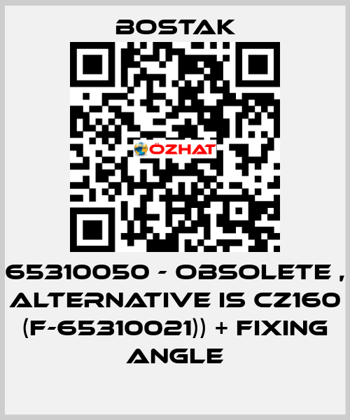 65310050 - obsolete , alternative is CZ160 (F-65310021)) + fixing angle Bostak