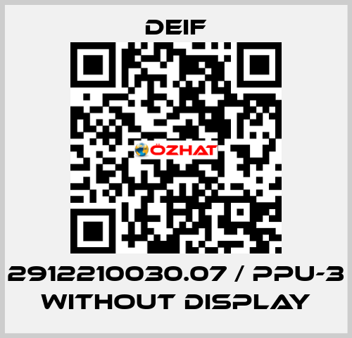 2912210030.07 / PPU-3 without display Deif