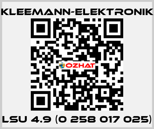 LSU 4.9 (0 258 017 025) Kleemann-Elektronik