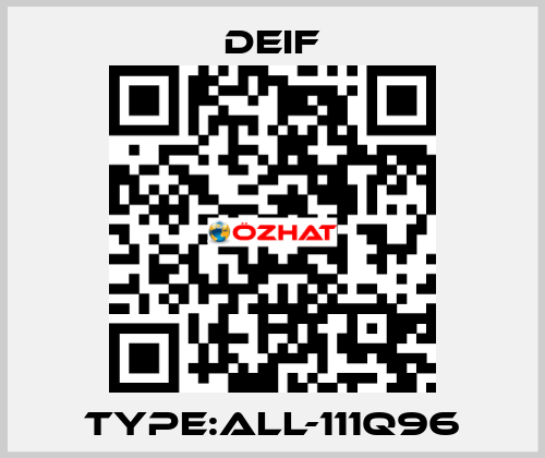 Type:ALL-111Q96 Deif
