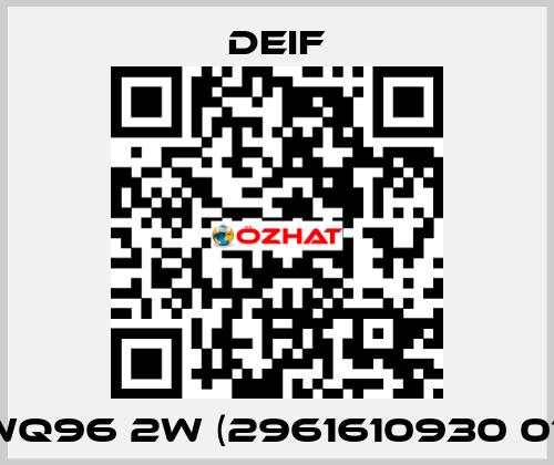 WQ96 2W (2961610930 01) Deif