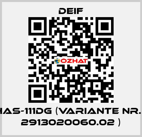 HAS-111DG (Variante Nr. : 2913020060.02 ) Deif