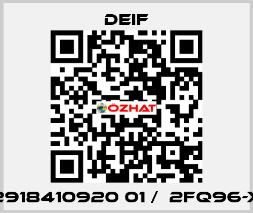 2918410920 01 /  2FQ96-x Deif