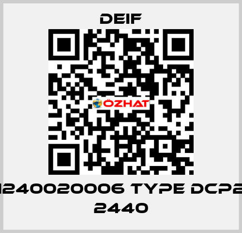 1240020006 Type DCP2 2440 Deif