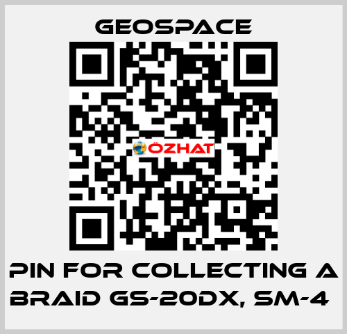 PIN FOR COLLECTING A BRAID GS-20DX, SM-4  GeoSpace