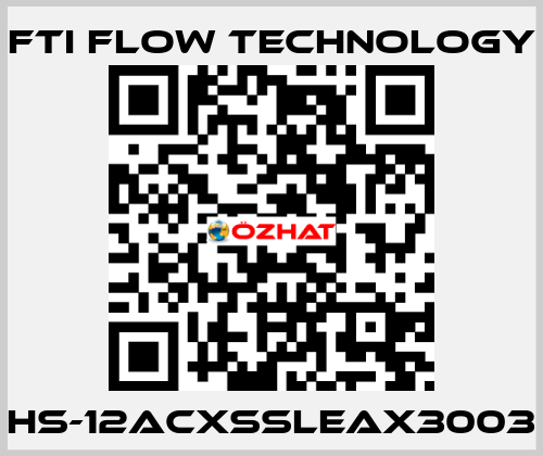 HS-12ACXSSLEAX3003 Fti Flow Technology