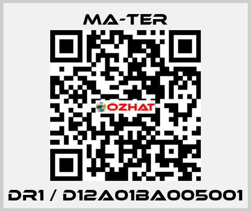 DR1 / D12A01BA005001 MA-TER