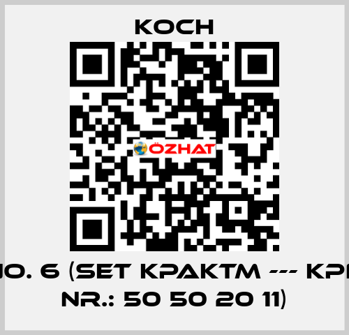 No. 6 (Set KPAKTM --- KPN Nr.: 50 50 20 11) KOCH