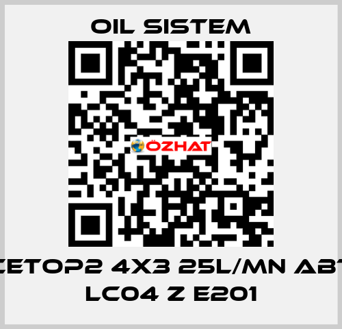 Cetop2 4x3 25l/mn ABT LC04 Z E201 Oil Sistem