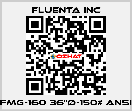 FMG-160 36”Ø-150# ANSI Fluenta Inc