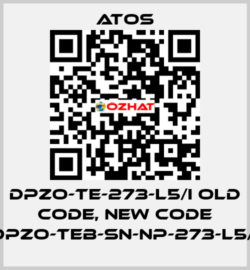 DPZO-TE-273-L5/I old code, new code DPZO-TEB-SN-NP-273-L5/I Atos