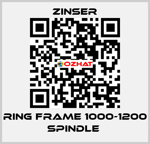 RING FRAME 1000-1200 SPINDLE  Zinser
