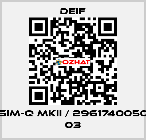 SIM-Q MKII / 2961740050 03 Deif