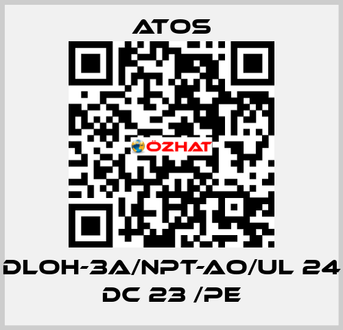 DLOH-3A/NPT-AO/UL 24 DC 23 /PE Atos