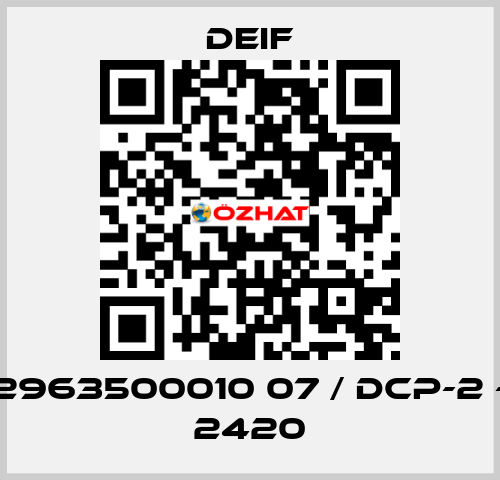 2963500010 07 / DCP-2 - 2420 Deif