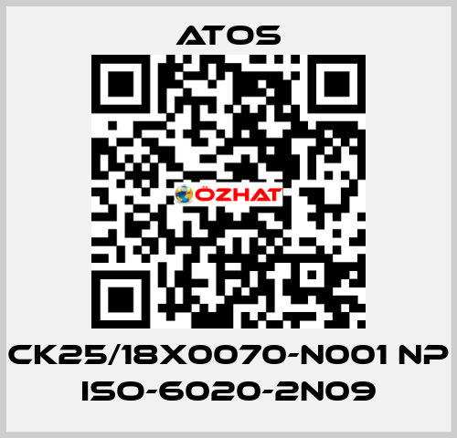 CK25/18X0070-N001 NP ISO-6020-2N09 Atos