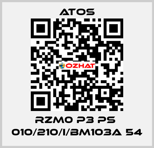 RZM0 P3 PS  010/210/I/BM103A 54 Atos
