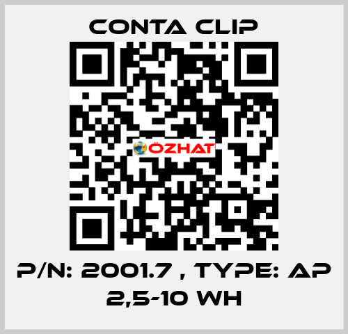P/N: 2001.7 , Type: AP 2,5-10 WH Conta Clip
