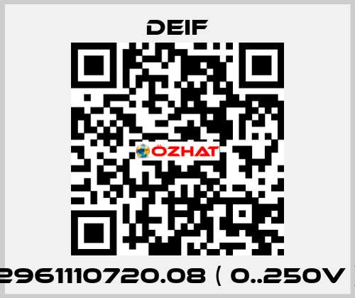 2961110720.08 ( 0..250V ) Deif