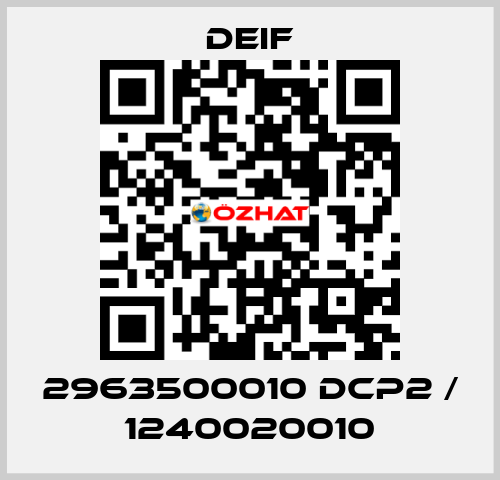 2963500010 DCP2 / 1240020010 Deif