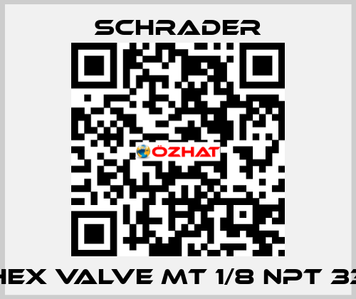 HEX VALVE MT 1/8 NPT 33 Schrader