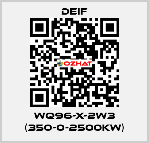WQ96-X-2W3 (350-0-2500KW) Deif
