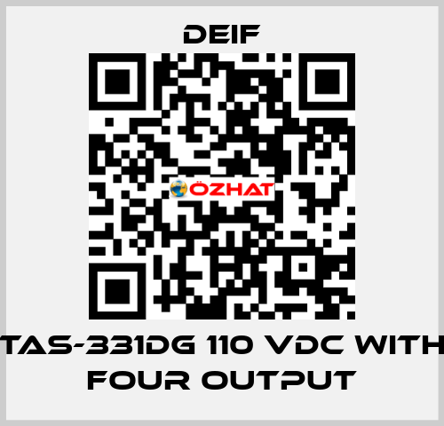 TAS-331DG 110 VDC with four output Deif