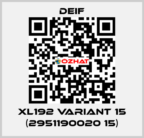 XL192 Variant 15 (2951190020 15) Deif