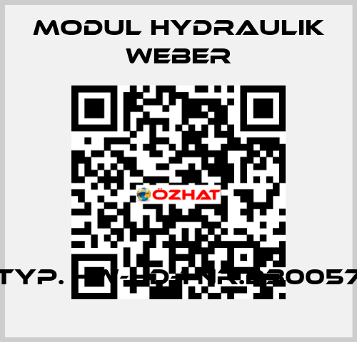 Typ. HW-HD-1 Nr.D30057 MODUL HYDRAULIK WEBER