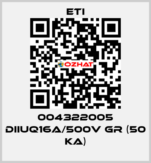 004322005 DIIUQ16A/500V gR (50 kA) Eti