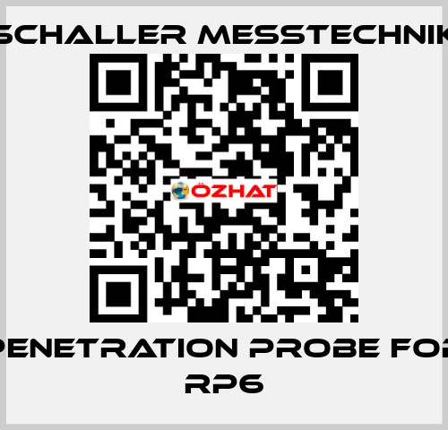 penetration probe for RP6 Schaller Messtechnik