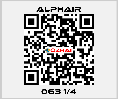063 1/4 Alphair