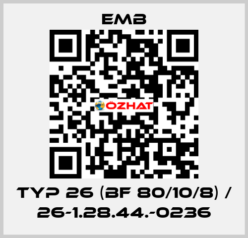 Typ 26 (BF 80/10/8) / 26-1.28.44.-0236 Emb