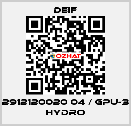 2912120020 04 / GPU-3 Hydro Deif