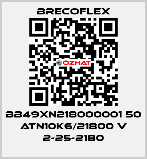 BB49XN218000001 50 ATN10K6/21800 V 2-25-2180 Brecoflex