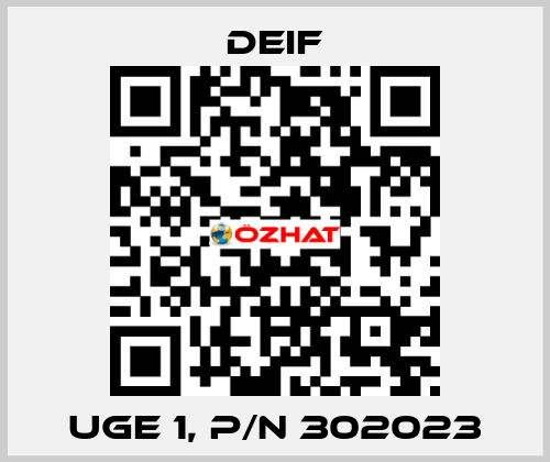 UGE 1, p/n 302023 Deif