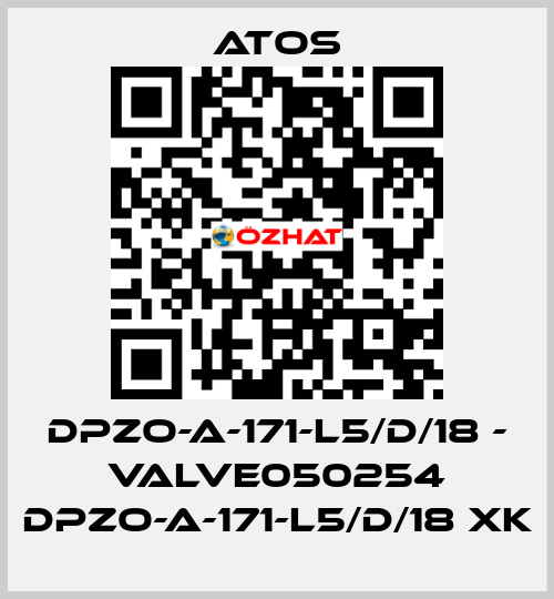DPZO-A-171-L5/D/18 - VALVE050254 DPZO-A-171-L5/D/18 XK Atos