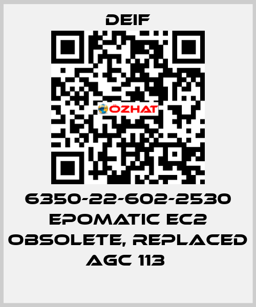 6350-22-602-2530 EPOMATIC EC2 OBSOLETE, REPLACED AGC 113  Deif