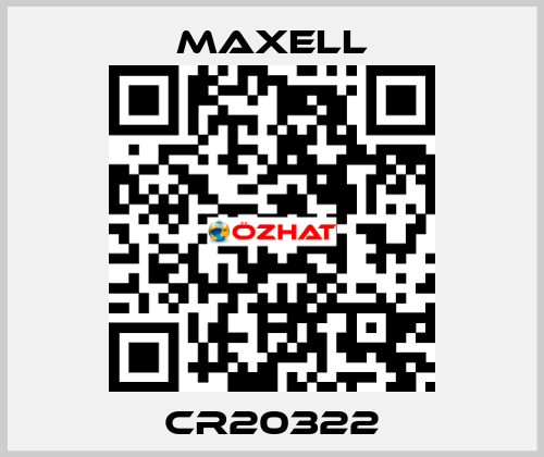 CR20322 MAXELL