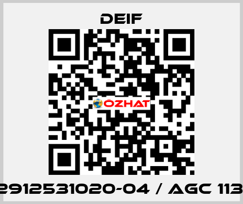 2912531020-04 / AGC 113  Deif