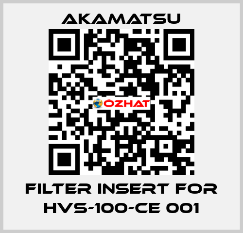 filter insert for HVS-100-CE 001 Akamatsu