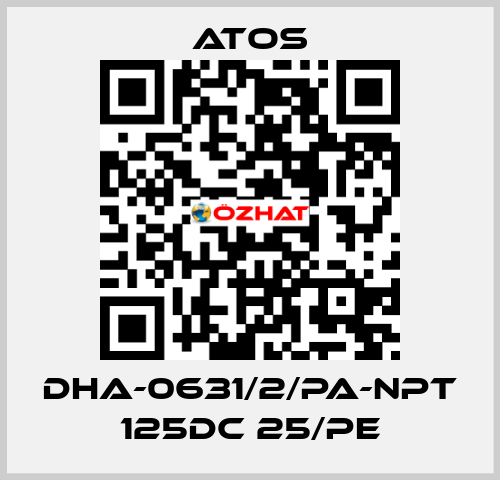 DHA-0631/2/PA-NPT 125DC 25/PE Atos
