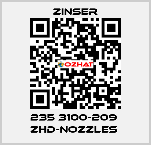 235 3100-209  ZHD-nozzles  Zinser