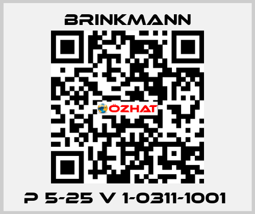 P 5-25 V 1-0311-1001  Brinkmann