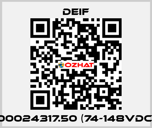 100024317.50 (74-148VDC)  Deif